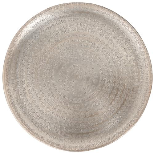 Orientalisches Tablett aus Aluminium Jinan 30cm | Marokkanisches Teetablett...