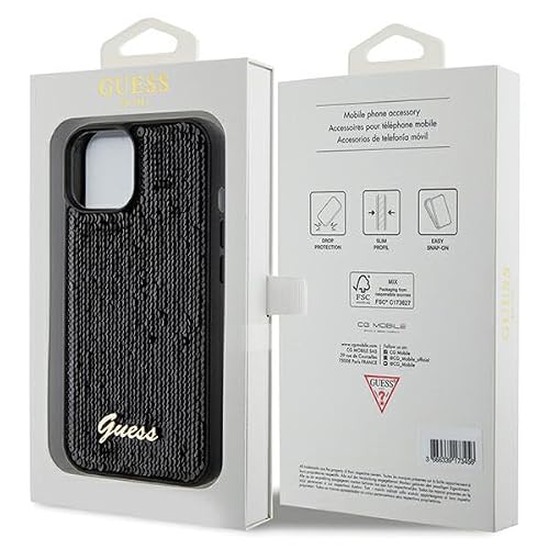 Guess Sequin Script Metal Coque pour iPhone 14 - vue 9