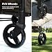 MOMFANN Wagon Stroller for 2 Kids, All-Terrain Foldable Push & Pull Wagon with 5-Point Safety Harness, Removable & Adjustable UPF Canopy, Footwell & Large Storage Bag, Image 4 MOMFANN Wagon Stroller for 2 Kids, All-Terrain Foldable Push & Pull Wagon with 5-Point Safety Harness, Removable & Adjustable UPF Canopy, Footwell & Large Storage Bag, Image 4