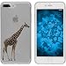 Produktbild PhoneNatic Case kompatibel mit Apple iPhone 7 Plus / 8 Plus Silikon-Hülle Vektor Tiere Giraffe M8