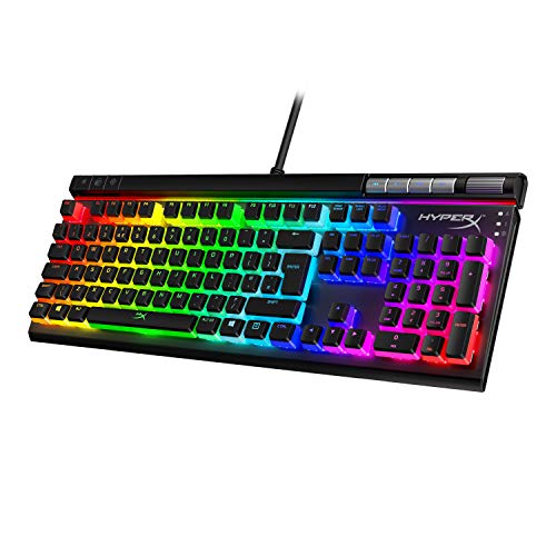 Pudding Copritasti, Set Completo di Tasti Semitrasparenti, Realizzati in PBT, Resistenti a Usura, Attrito e Solventi, Font , Strumento Rimozione Copritasti, Layout Inglese, Nero - Tastiera gaming - Immagine 1