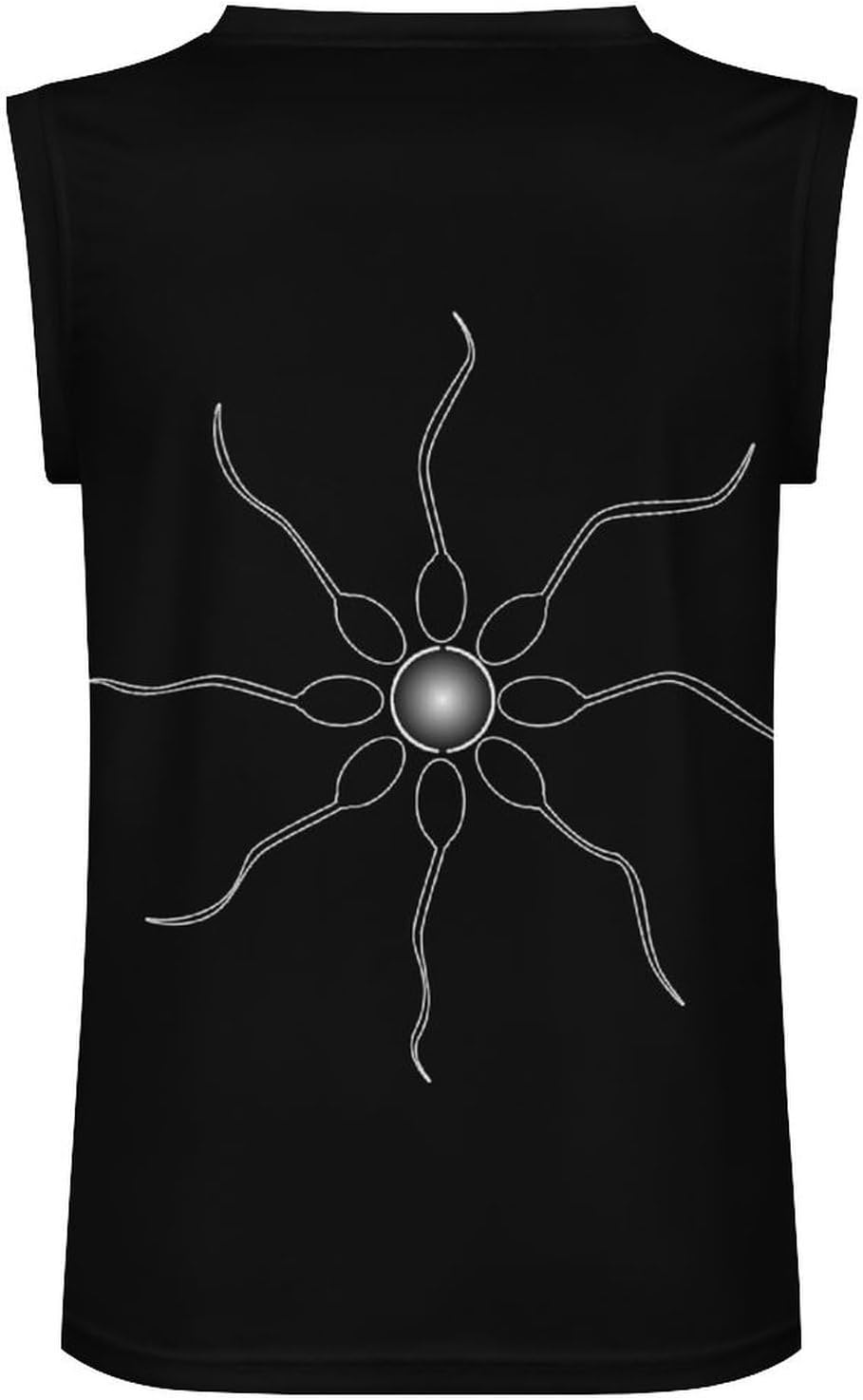 Egg Sperm Reproduction Men's V-Neck Basketball Tank Top Sleeveless Workout Tank Shirts Gym Fitness Tees Vest