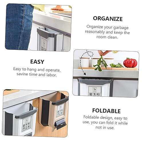 Caneca plegable rectangular para puertas color blanco miniatura 3