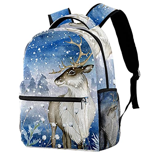 Sac à dos femme motif cerf finitions soignées style décontracté