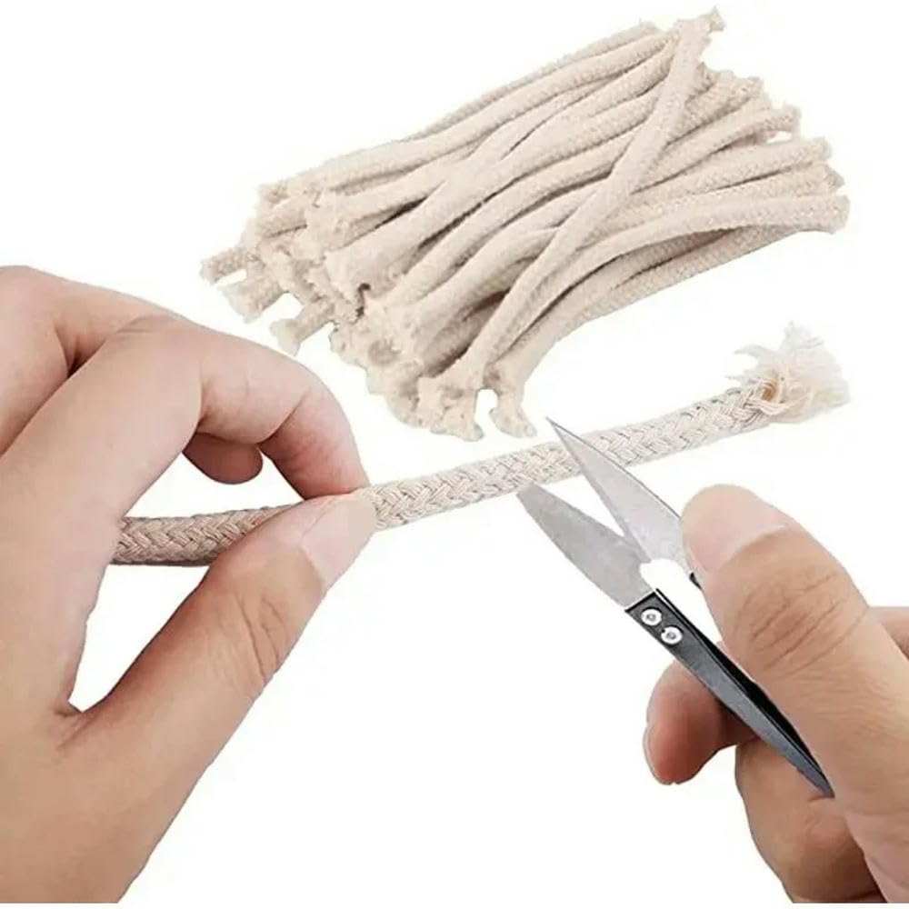Wymień mocny knot z bawełny Okrągły bawełniany knot bezdymny do palnika spirytusowego i lampy naftowej Rozmiary 2-8 mm Długość 1-6 m(8mm X3m)