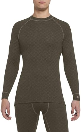 Thermowave Xtreme Merino Wool Base Layer Mens - Merino Wool Underwear Mens Long Sleeve Crew Neck