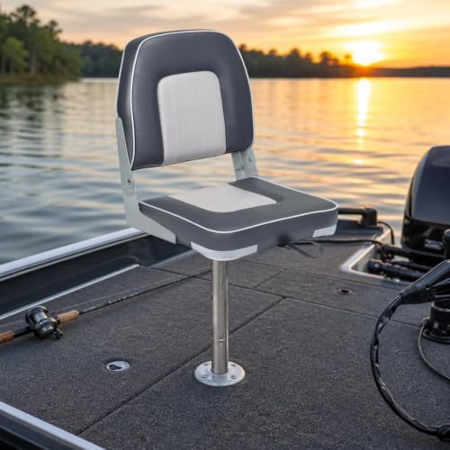 ERGOSEAT Folding Low Back Boat Seats Fishing Seat Fits Jon Bass by ERGOSEAT - Used condition - Image 3