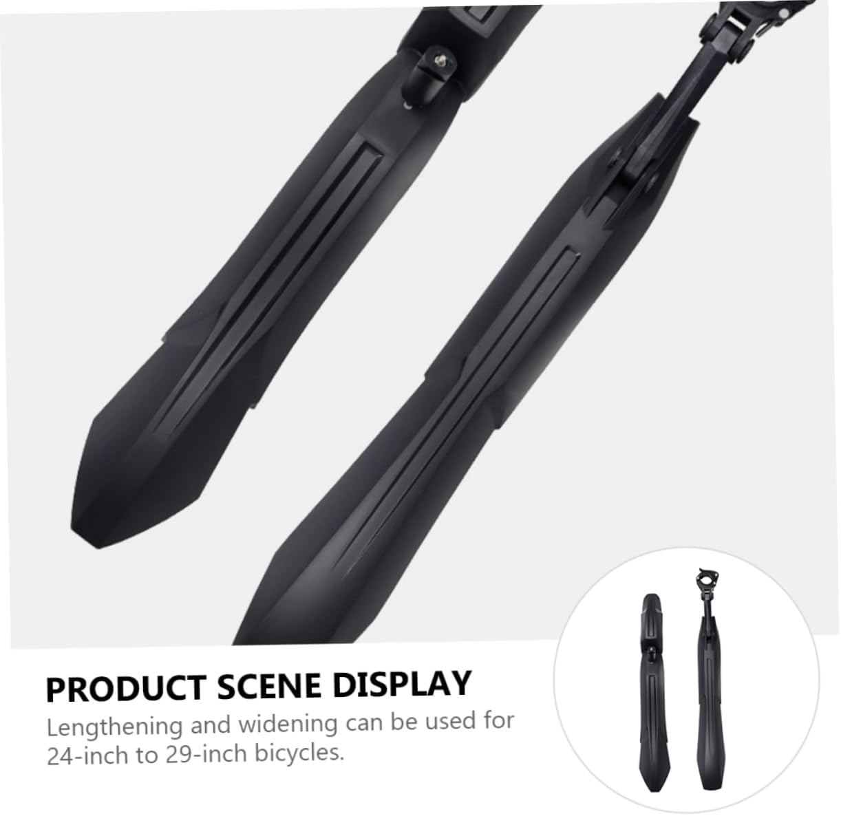 1Set Mudguard Replacement for Mountain Bikes Front and Rear Bicycle Mud Guards Lightweight Easy to Install Compatible with Bikes Durable Accessories