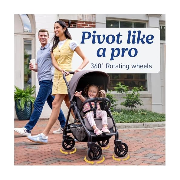 Graco-Merge-Stroller-Swivel-Wheel-Baby-Stroller-with-360-Degree-Rotating-Wheels