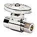 BrassCraft R14X Sweat x Compression 125 psi Chrome-Plated Brass Straight Supply Stop, 1/2" x 3/8" OD