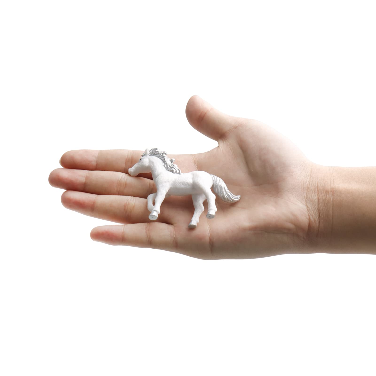 Amazon.co.jp: 9ピース ミニ馬フィギュア 樹脂馬モデル リアルな