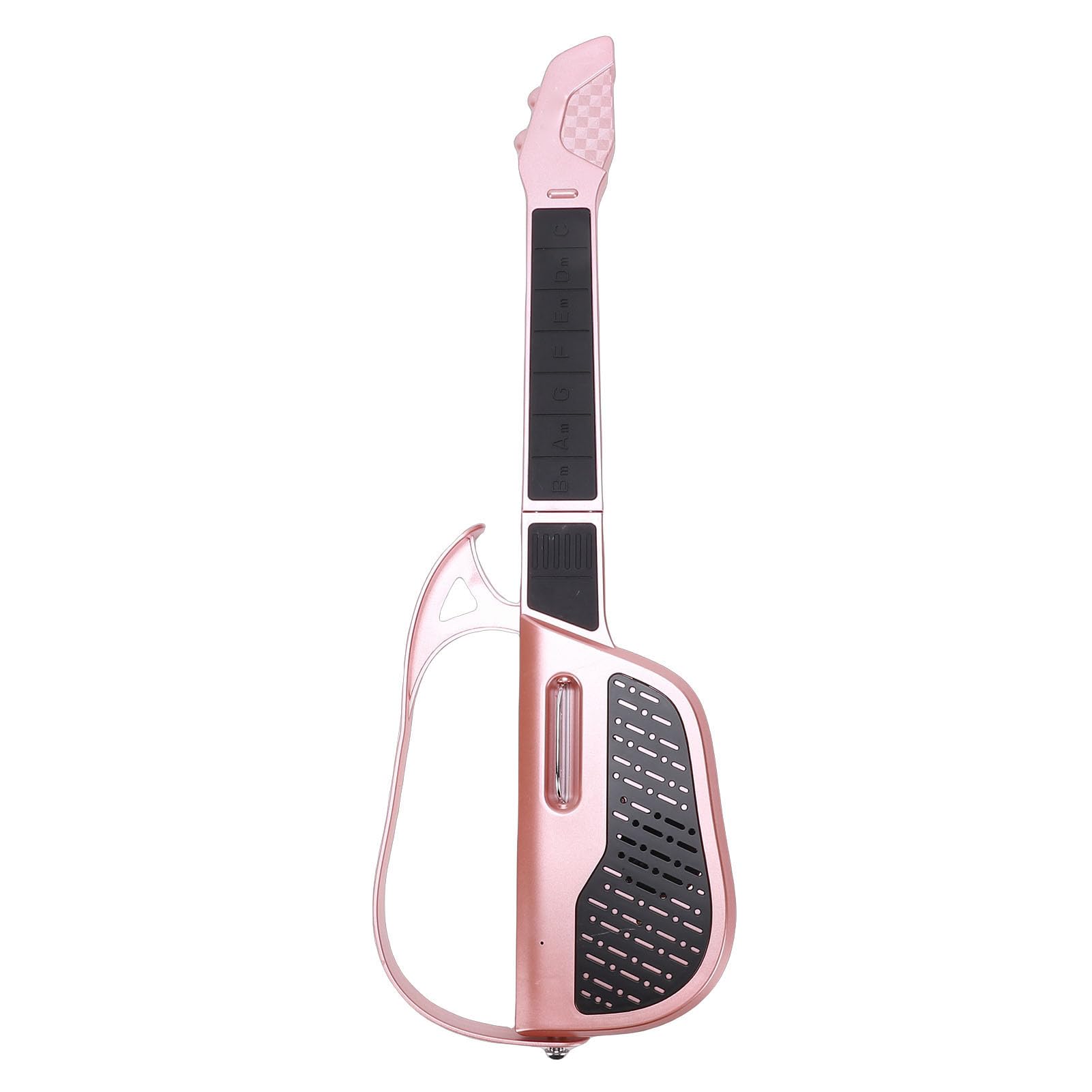 Bewinner Guitarra para Niños Instrumento Inteligente sin Cuerdas con Ajuste Automático de Tono para Principiantes Diseño Plegable Portátil Hecho de Plástico Seguro 58x12cm (Rojo)