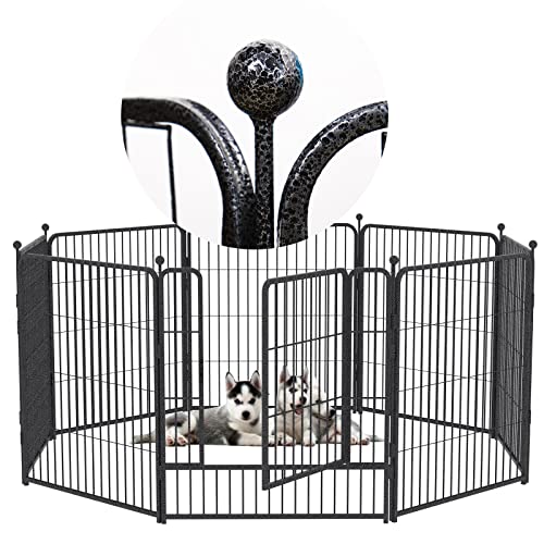 Dog Playpen, Dog Fences for The Yard, Dog Pen Indoor, Portable Outdoor Dog Fence, Dog Playpen for Large/Medium/Small…