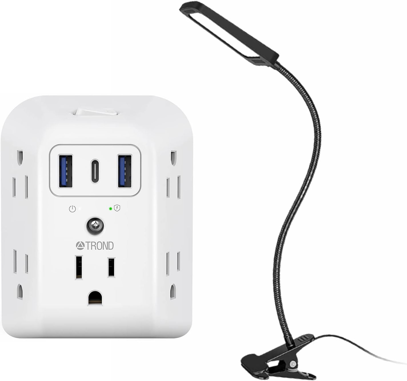 TROND LED Clamp Desk Lamp, 3Level Dimmable Desk Light 6000K Daylight, Table Lamp