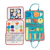 Generisch Deutsches Lernbuch für Kinder ab 2 Jahren – Quiet Book/Busy Board mit Alphabet, Farben, Formen & Zahlen