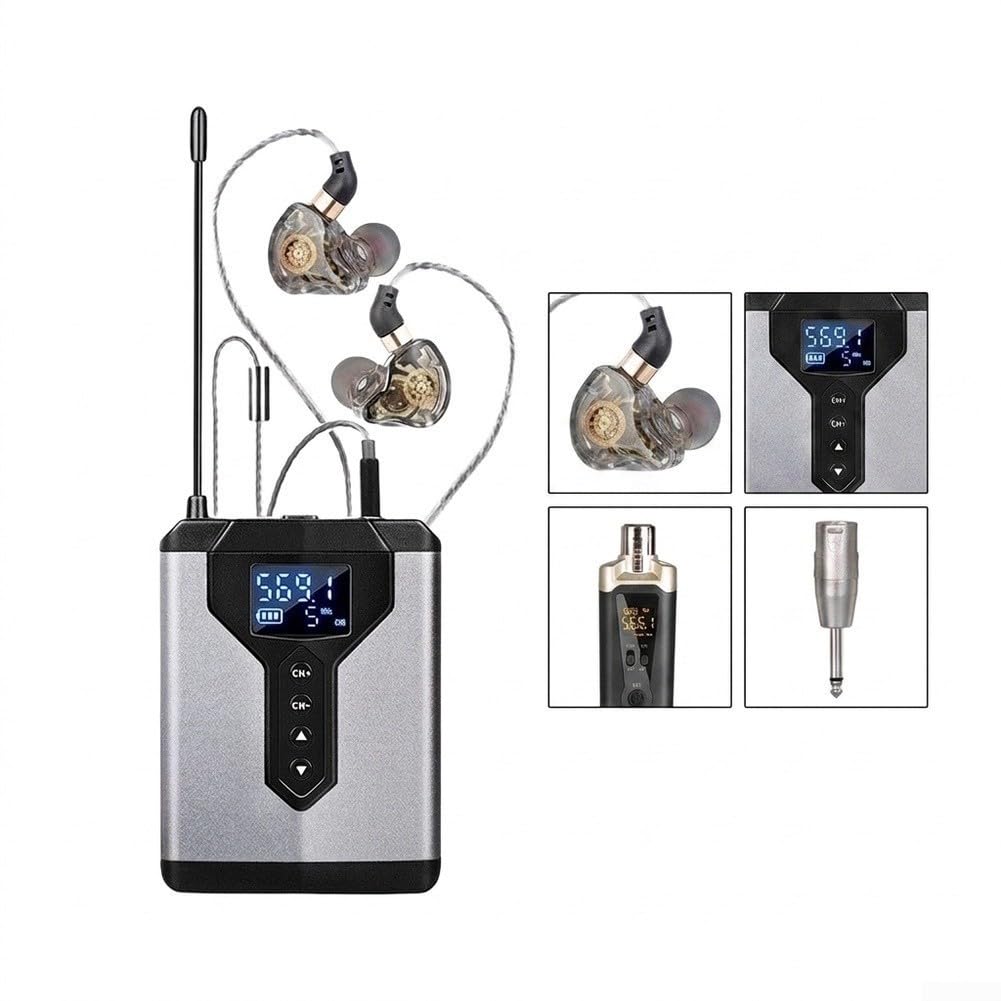 IEM wireless professionale per la fase di prova della banda (1 a 1) | Trasmissione a bassa latenza, audio senza soluzione di continuità, ideale per live, monitoraggio del palco