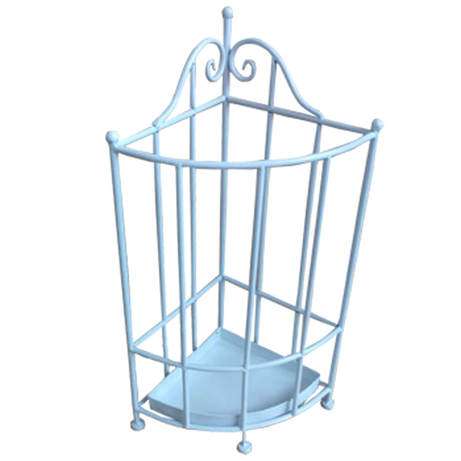 HYLYGFH Corner Style White Umbrella Stand Indoor Holder Entryway Storage Rack with Drip Tray 25X25X50Cm