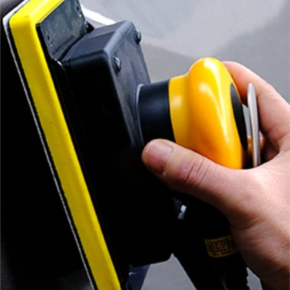 Pneumatiker Rechteckschleifer 70x198mm 10.000 U/min für | Autopolitur & Lackierung, 90 PSI Druckluft Exzenterschleifer mit Absaugung für Metallbearbeitung in Werkstatt