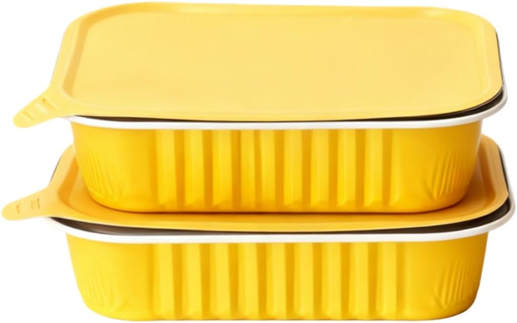 Take Out Containers with Lids, Bulk 1000 Pack To Go Containers, Leak Proof & Oven Safe Disposable To-Go Boxes for Restaurants, Catering & Meal Prep (Foil Seal Cover, 161/11 fl oz)
