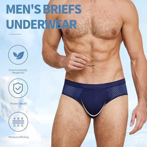HOOFESAN Men's Underwear Pack Briefs- Breathable Built-in with 3D Pouch Comfortable Underwear for Men2
