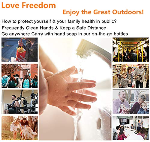 image for RITPACK Leak Proof Travel-Bottles TSA Approved Containers, 3oz Squeeze