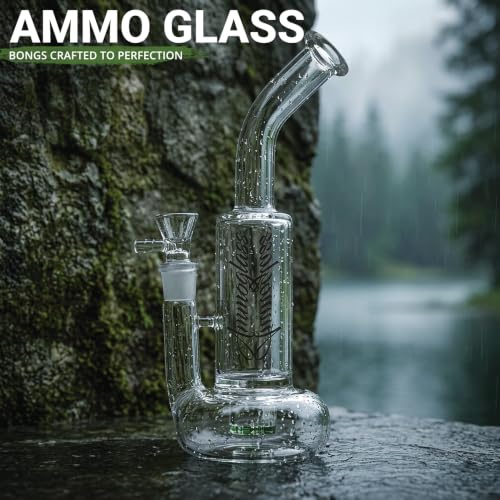 Image of BONG Borosilicate Glass 12 inch Glass Bong Bongsmoke Weed Glassbong (Heavy - Duty)