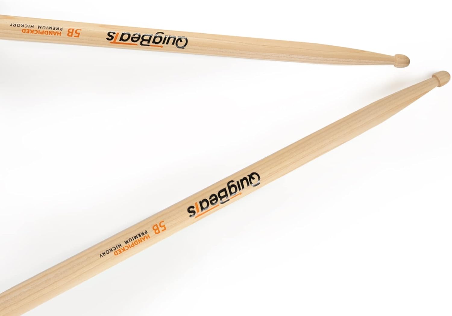 QuigBeats Drum Sticks, Premium Hickory 5B Drumsticks, Pitch Matched Drum sticks for Adults & Kids 3 Pairs