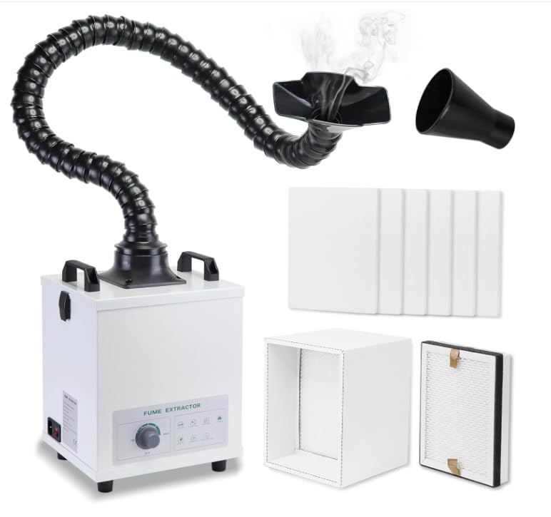 HNZXIB Full Set of Filter, 5PS Primary Filter, 1PS Intermediate Filter, 1PS Advanced Filter for HNZXIB Solder Fume Extractor 120W Smoke Extractor