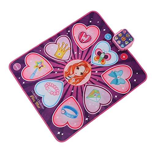 Riuulity Almohadilla de Baile Electrónica Plegable Mejora la Coordinación Ejercicio Físico Fácil Limpieza, para Niños y Adultos Juguete de Alfombra de Baile Musical