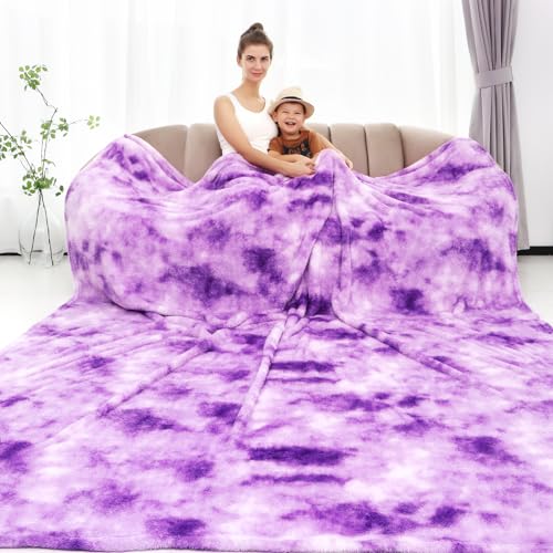 Purple Fleece Throw Blanket for Women, Cozy Soft Lightweight Throw Blankets Warm Plush Purple Fall Blankets and Throws Couch Sofa Bed Camping Travel Picnic Outdoor Blanket Bedding Kid Adults 60x80 in