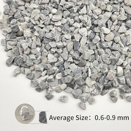 Image of 10lbs Grey Pebbles for Landscaping, 3 /8inch Small Rocks for Succulent Cactus Plants, Natural Polished Pebbles, River Rocks for Plants, Vases, Garden