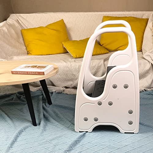 Image of 3 Step Stool for Toddler,Kids Three Step Stool for Bathroom Sink or Kitchen Counter Standing Tower, Children Step Up Learning Helper with Safety Handles and Non-Slip Pads,Blue