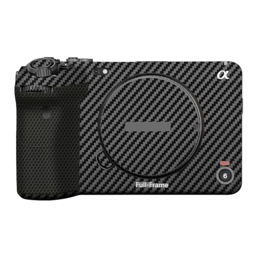 JERXTTON プレミアムカメラ プレミアムステッカー 保護フィルム 傷防止スキン に適合する Sony FX3 ILME-FX3用 (カーボンファイバーブラック)