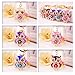 Grtdrm Cute Owl Shape Crystal Rhinestone Sparkling Keychain Bag Pendant Handbag Charm for Women Girls(Purple)
