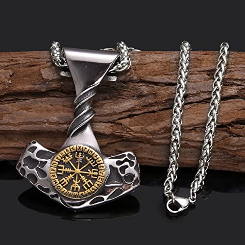 Collier Thor en acier inoxydable, fini les bijoux qui noircissent la peau