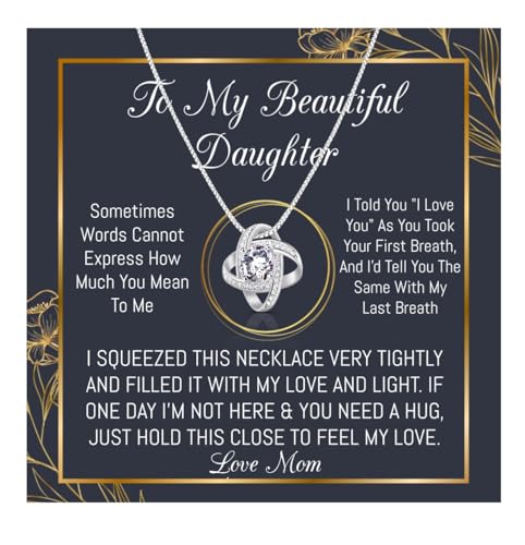 Mother Daughter Necklace - Gifts From Mom for Daughter's Birthday