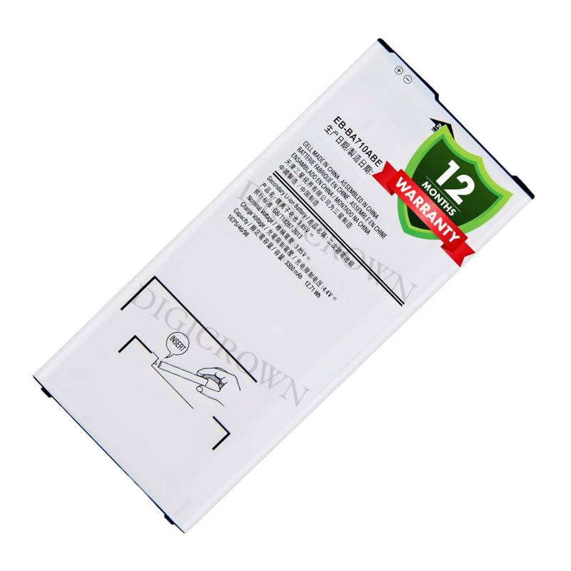 Image of Original EB-BA710ABE Battery Compatible for Samsung Galaxy A7 (2016) (SM-A710F) - (3300mAh) - 1 Year Warranty DF7