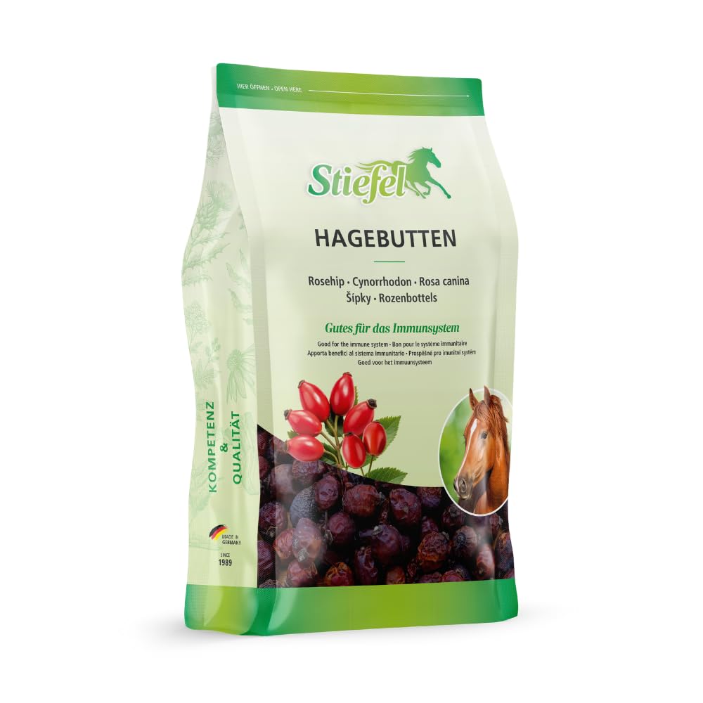 Stiefel Hagebutten für Pferde 500g, 100% naturbelassene Hagebutten, gesundes Leckerli zur Belohnung
