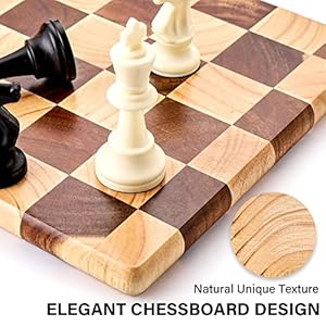 TJ POP End Grain Cutting Board, Heavy Duty Acacia/Rubber Wood Cutting Board For Kitchen, Flippable Serving Board For Meat, Bread & Fruits, Rectangle Cutting Board, 14.5 x 10 x 0.8 Inch TJ POP End Grain Cutting Board Heavy Duty AcaciaRubber Wood Cutting Board For Kitchen Flippable Serving Board For Meat Bread Fruits Rectangle Cutting Board 145 x 10 x 08 Inch