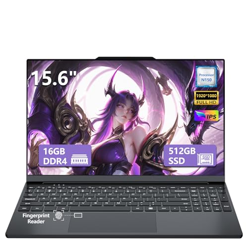 PC Portatile da 15,6 Pollici con Celeron N150 Processor, 16GB