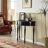 Structure robuste en bois massif et finitions haut de gamme : Fabriquée avec des pieds en bois massif et un plateau en bois durable, cette console offre une stabilité à toute épreuve et des surfaces lisses pour vos objets de décoration, vases, cadres photo ou lampes. Disponible en finitions noyer ou noir, elle apporte une touche d'élégance à n'importe quelle pièce, qu'elle serve de console noire, de table d'entrée en bois ou de table d'appoint classique dans le salon.