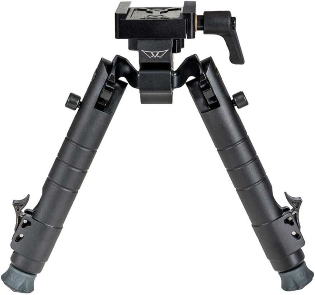 Warne 7901M Precision Bipod, Pic Rail Interface, Rapid Leg Deployment, Competition Ready, Fits Picatinny Rail, Matte Black