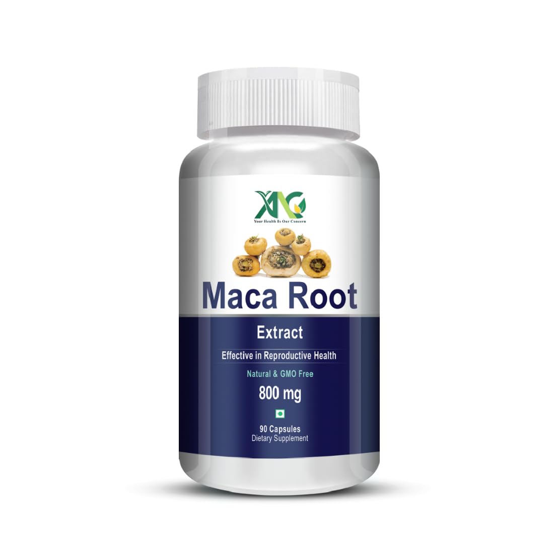 ANC Maca Root Extract 800mg For Reproductive Growth Improves Energy and Stamina Good For Men and Women 90 Capsules Pack of 1