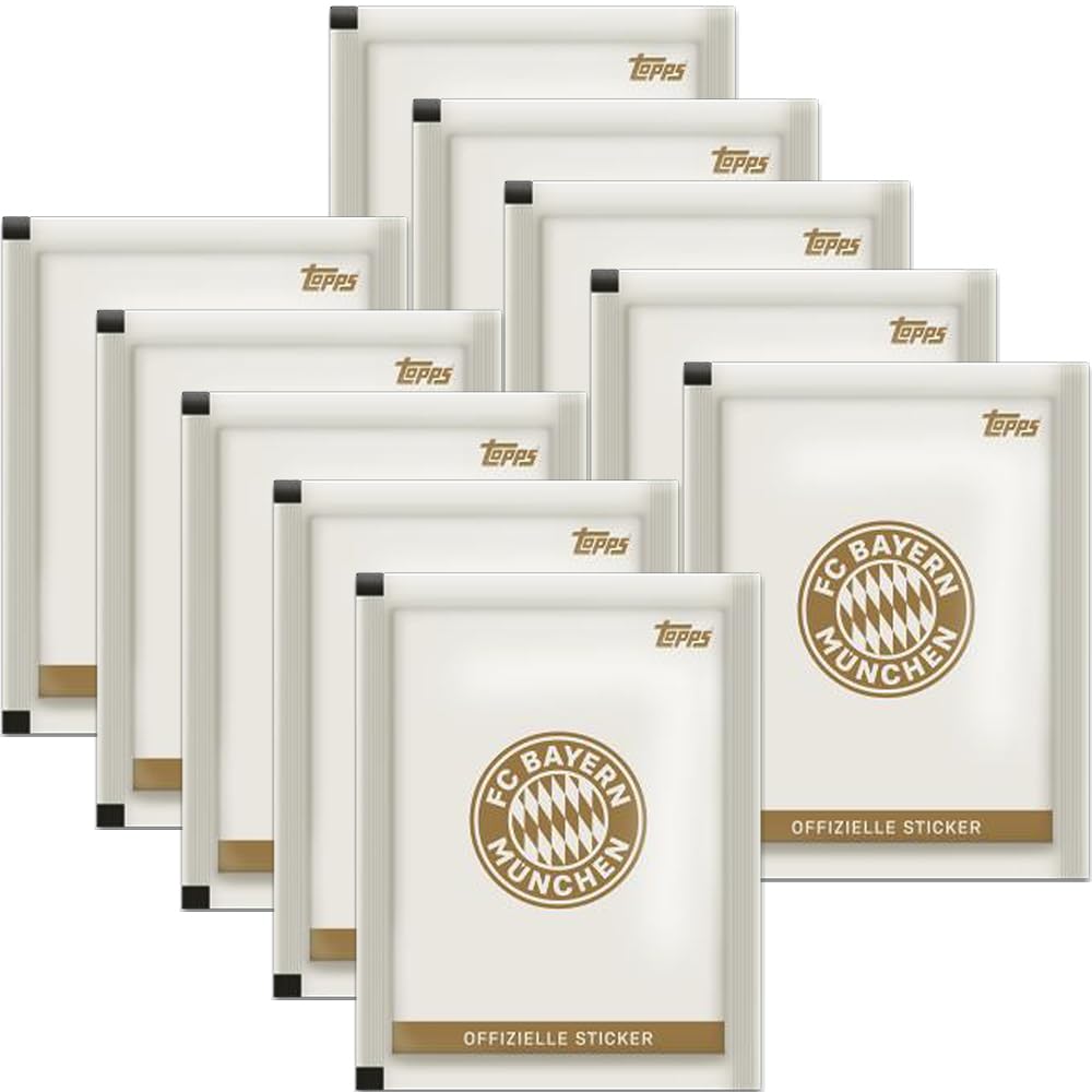 Bundle mit FC Bayern München - 125 Jahre - Sammelsticker - 1 Sammelalbum + 20 Tüten + exklusive collect-it Hüllen