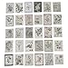 EXCEART 120 Blätter Vintage Kraft Sammelalbum Papier Porto Stempel Flake Aufkleber Retro Washi Aufkleber DIY Sammelalbum Papier Liefert für Handwerk Kunst Journal
