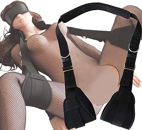 WreGmgg Modische und sportliche Schwarze Split Leg Straps, komfortable Erfahrung, volle Funktionen, Sicherheit, Zuverlässigkeit und Haltbarkeit, leichtes und tragbares Design -Z