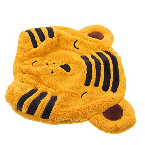 Beaupretty Quick Drying Hair Towel for Women Comfortable Water Absorption Head Wrap Convenient Fleece Hair Drying Cap Cute Cartoon Animal Design Present
