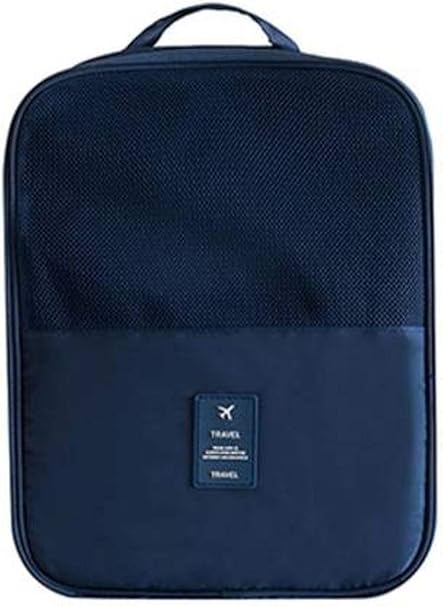 Eopzo Pair Water Proof Shoe Storage Travel Tote Bag Multi-Purpose Portable Rack Foldable Organizer Wardrobe (Random Color)