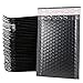 ZhaoCo 50pcs 110 x 180 mm Enveloppes à bulles Enveloppes rembourrées Noir auto-scellantes Sacs d'expédition