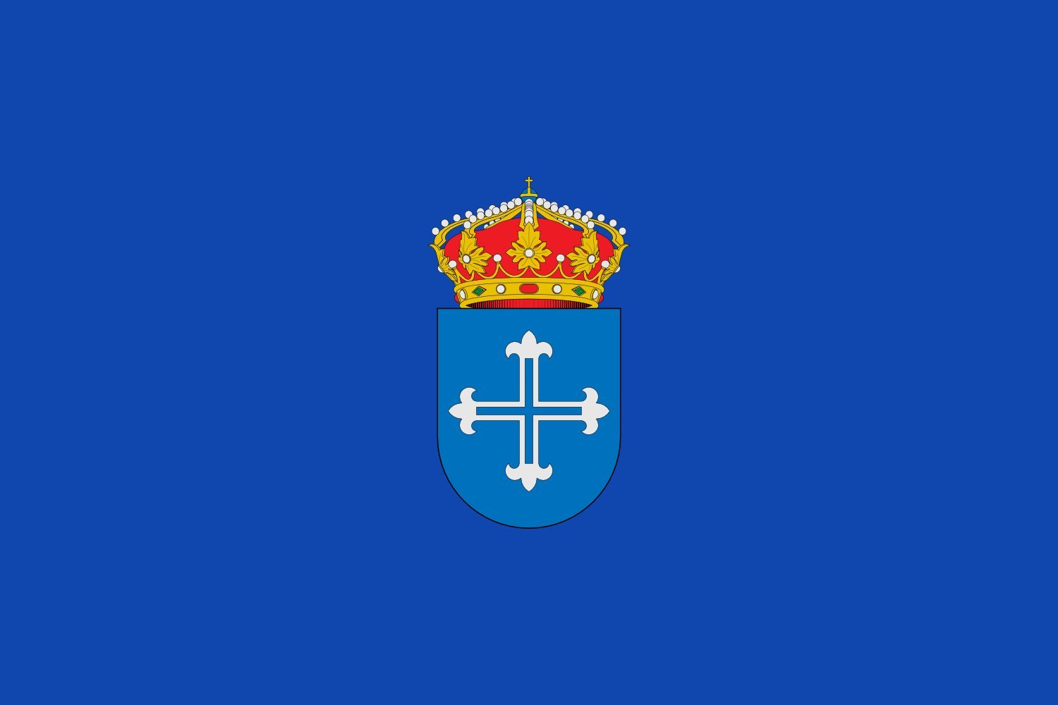 Drapeau Large Ajofrín officiel du municipio pour mât et cérémonies publiques